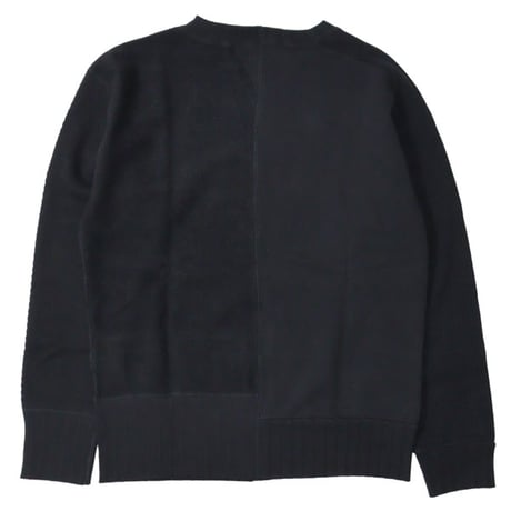 Nigel Cabourn（ナイジェルケーボン）"ARMY CREW JERSEY MIX - black"