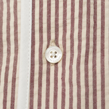 HENLEY NECK DEPARTMENT（ヘンリーネック デパートメント）"Allen - SIDOGRAS MAROON SEERSUCKER"