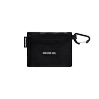 【通販・店頭限定販売】ANCHOR INC.（アンカーインク）"BOLD LOGO MINI MESH POUCH WITH CARABINER"