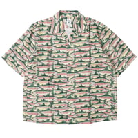 South2 West8 （サウスツーウエストエイト）"S/S Open Collar Shirt - Trout"