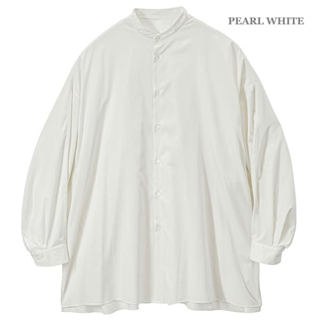 Ladie's / Graphpaper（レディース グラフペーパー）"Silicon Poplin Deep Slit Band Collar Shirt"