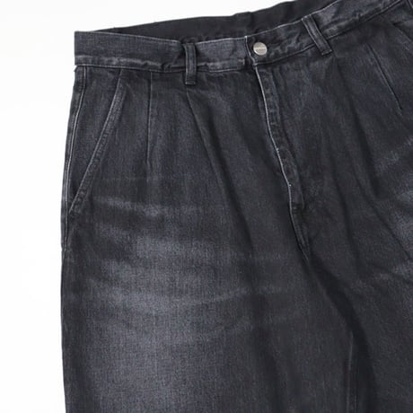 Graphpaper（グラフペーパー）"Selvage Denim Two Tuck Pants - DARK FADE"