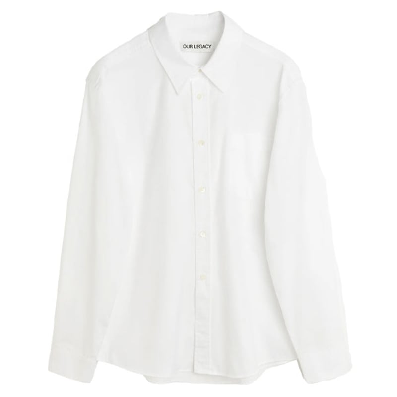 OUR LEGACY SHIRT シャツ ホワイト Initial cotton-blend shirt in white - Our Legacy | Mytheresa