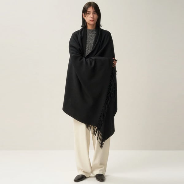 【新品】24AW ATON ファインエアウール オーバーサイズストール エイトン ATON（エートン）
