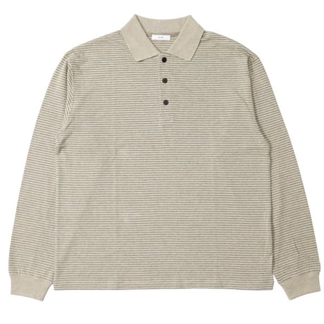 ATON（エートン）"SUVIN DOUBLE JERSEY LONG SLEEVE POLO SHIRT"