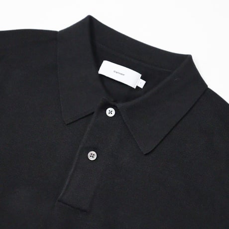 Graphpaper（グラフペーパー）"Suvin High Gauge Knit Oversized L/S Polo"