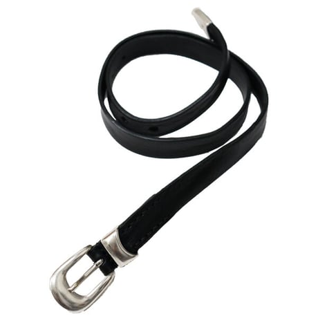 OUR LEGACY（アワー レガシー）"2 CM BELT - Black Leather"