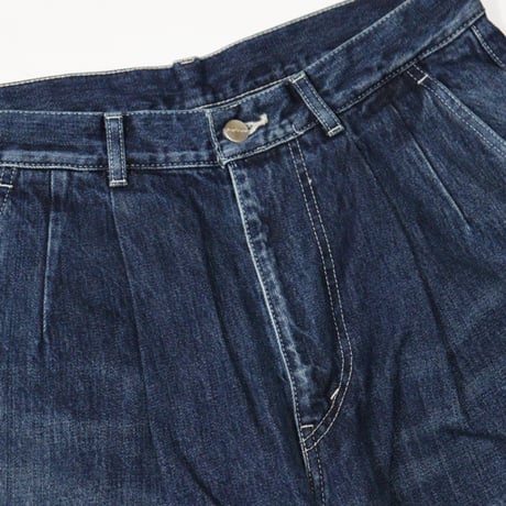 Graphpaper（グラフペーパー）"Selvage Denim Two Tuck Pants - DARK FADE"