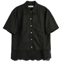 OUR LEGACY（アワー レガシー）"EVERY SHIRT SHORTSLEEVE - Void Black Fine Poplin"