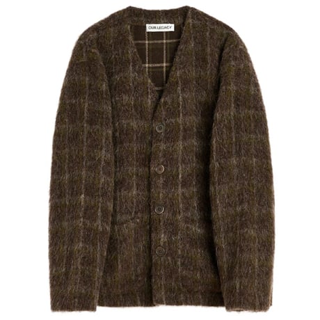 OUR LEGACY（アワー レガシー）"CARDIGAN - Dorf Check Hairy Wool"