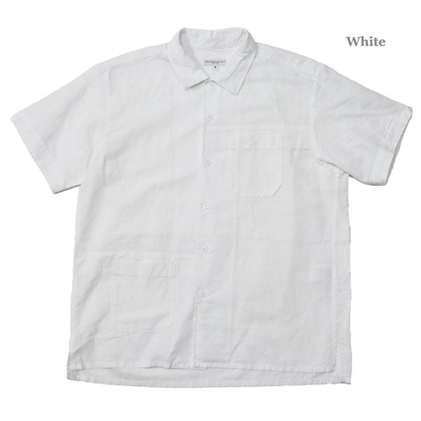 エンジニアードガーメンツ キャンプシャツ 半袖 白 Engineered Garments (エンジニアードガーメンツ) 