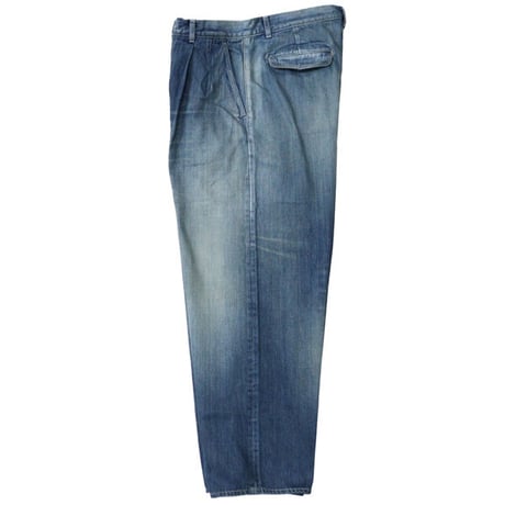Graphpaper（グラフペーパー）"Selvage Denim Two Tuck Pants - DARK FADE"