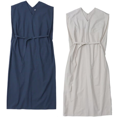 Ladie's / ATON（レディース エートン）"COTTON BROAD FRENCH SLEEVE DRESS"