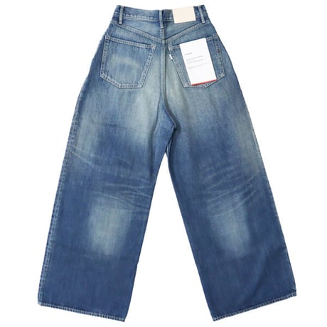 Ladie's / Graphpaper（レディース グラフペーパー）"Selvage Denim Two Tuck Wide Pants - DARK FADE"