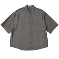 Ladie's / ATON（レディース エートン）"VISCOSE TWILL HALF SLEEVE SHIRT"