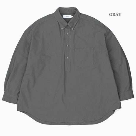 Graphpaper（グラフペーパー）"Oxford L/S Oversized B.D Pullover Shirt"