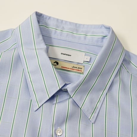Graphpaper（グラフペーパー）"SIDOGRAS S/S Oversized Regular Collar Shirt"