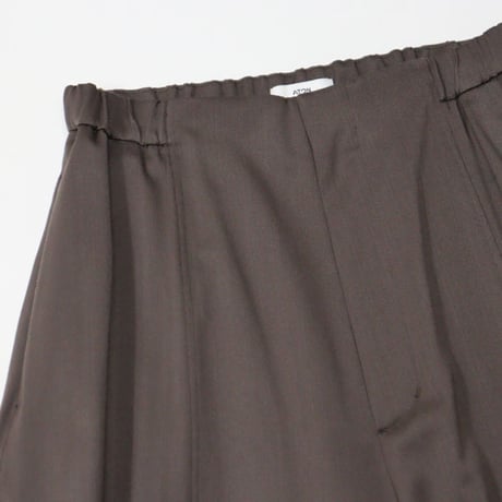 Ladie's / ATON（レディース エートン）"WOOL SATIN STRETCH EASY PANTS"