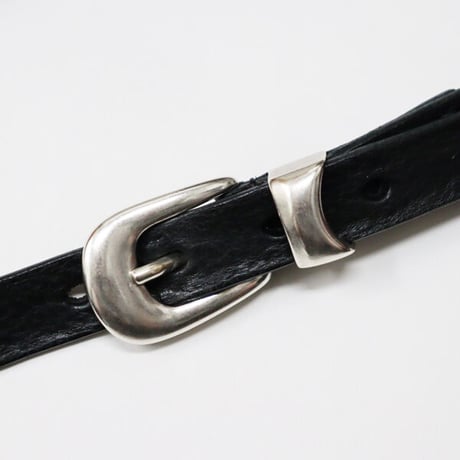 OUR LEGACY（アワー レガシー）"2 CM BELT - Black Leather"