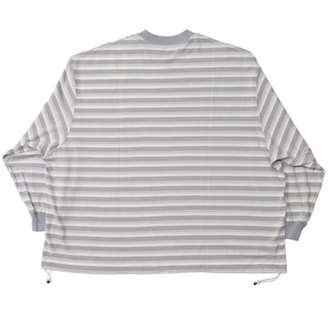 is-ness（イズネス）"BALLOON STRIPES LONG SLEEVE T SHIRT"