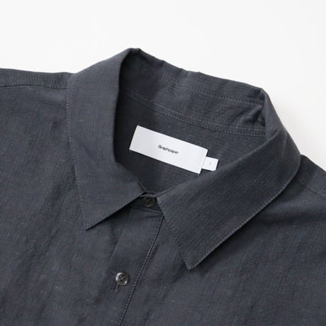 Graphpaper（グラフペーパー）"Cotton Linen Seersucker L/S Pullover Shirt"