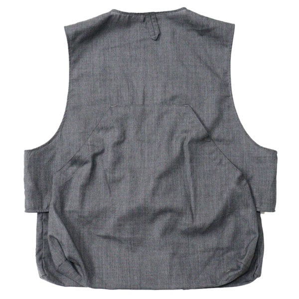 engineered garments fowl mesh vest ベスト Engineered Garments / Fowl Vest - Cotton Double Cloth (Black)