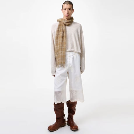 UR LEGACY（アワー レガシー）"COTTAGE SCARF - Walnut Grid Sparse Tencel"