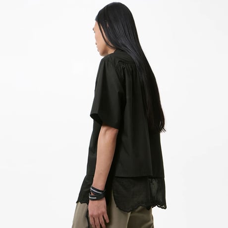 OUR LEGACY（アワー レガシー）"EVERY SHIRT SHORTSLEEVE - Void Black Fine Poplin"