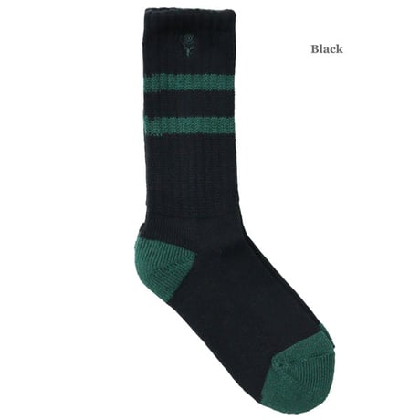 Ladie's/South2 West8 （レディース サウスツーウエストエイト）"Ribbed Socks - Line / Skull&Target"