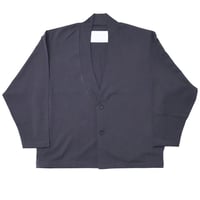 nonnotte（ノノット）"Minimum Smoking Jacket - Hard Twist Ostrich Jersey"