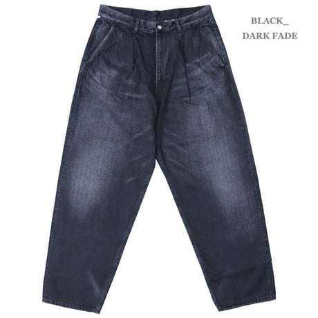 Graphpaper（グラフペーパー）"Selvage Denim Two Tuck Tapered Pants - DARK FADE"