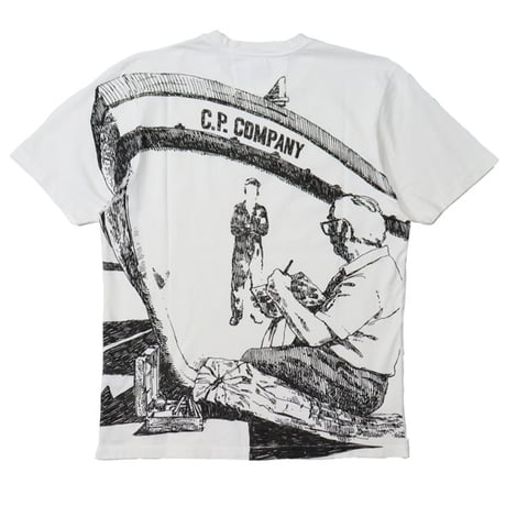 C.P. Company（シーピーカンパニー）"JERSEY 24/1 ARTWORK LOGO T-SHIRT"