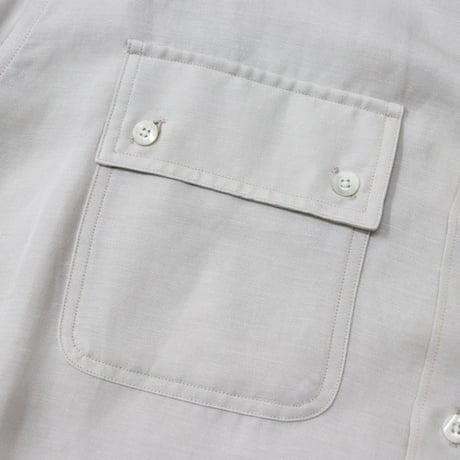 ULTERIOR（アルテリア）"TA/R/L TWILL OPEN COLLAR SHIRT"