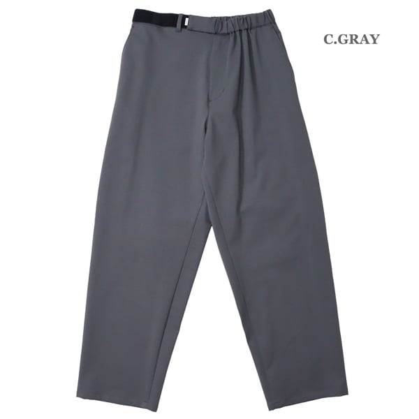 グラフペーパー CompactPonte Wide Tapered チーフパンツ Compact Ponte Wide Tapered Chef Pants / BLACK | Graphpaper