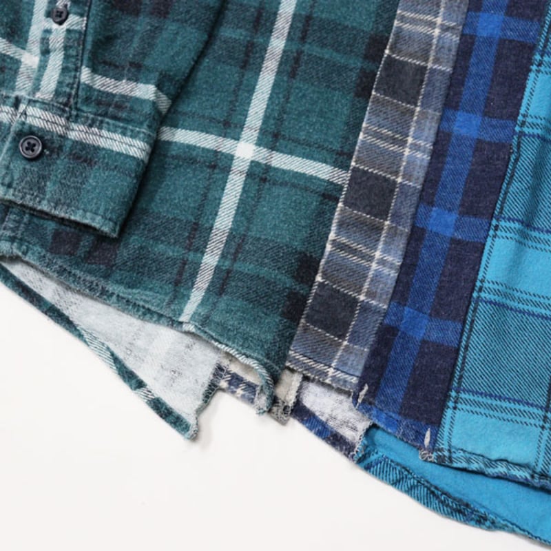 【Rebuild by Needles】リビルドバイニードルス　再構築シャツ① ニードルズの新ライン「リビルド バイ ニードルズ」1点だけのリメイク