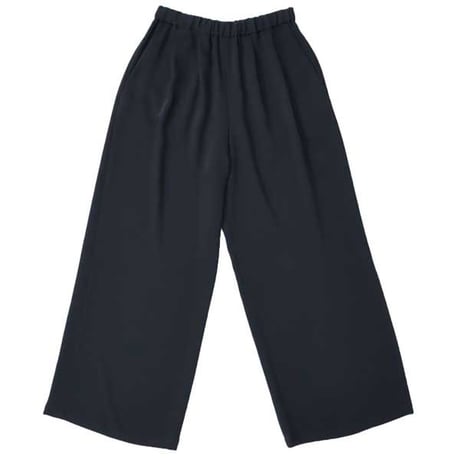 Ladie's / Graphpaper（レディース グラフペーパー）"Satin Easy Wide Pants - black"
