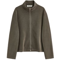 OUR LEGACY（アワー レガシー）"SHRUNKEN FULLZIP - Worn Graphite Athletic Rib"