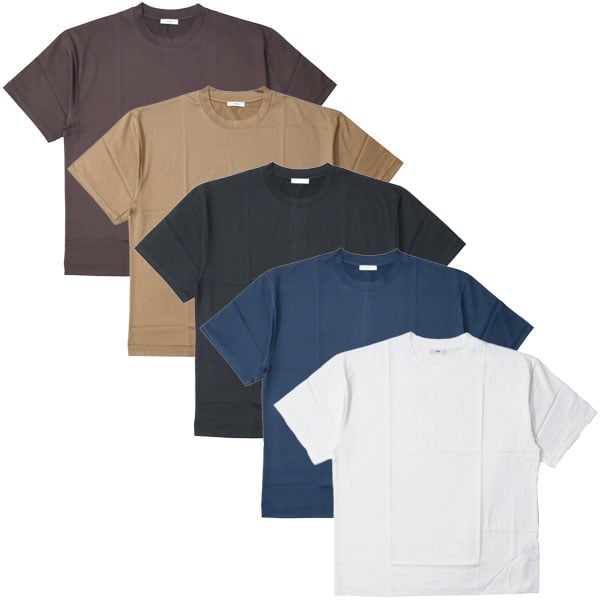トップス ATON SUVIN 60/2 | OVERSIZED S/S T-SHIRT ATON SUVIN 60/2 Oversized T-Shirt - Blue Gray | Wallace