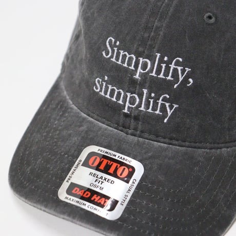 South2 West8 （サウスツーウエストエイト）"Strap Back Cap - Simplify,simplify"