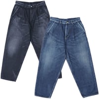 Graphpaper（グラフペーパー）"Selvage Denim Two Tuck Tapered Pants - DARK FADE"