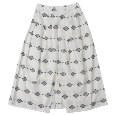 Ladie's /ENGINEERED GARMENTS（レディース エンジニアード ガーメンツ）"Tuck Skirt - Cotton Ikat Print"