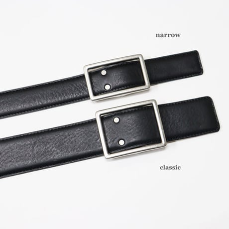 Graphpaper（グラフペーパー）"Holeless Leather Narrow Belt"