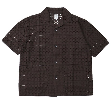 South2 West8 （サウスツーウエストエイト）"Cabana Shirt - Cutwork Embroidery"