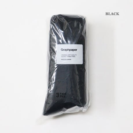 Graphpaper（グラフペーパー）"Graphpaper 3-Pack Socks"