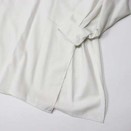 Ladie's / Graphpaper（レディース グラフペーパー）"Silicon Poplin Deep Slit Band Collar Shirt"
