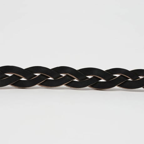 OUR LEGACY（アワー レガシー）"2 CM BRAIDED BELT - Black Leather"