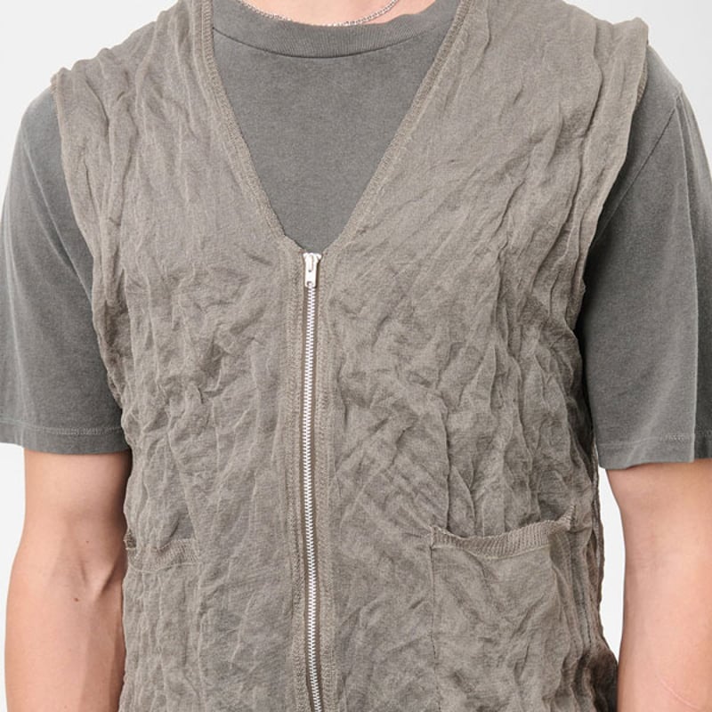 OUR LEGACY RUGRAT VEST グレー Our Legacy - Rugrat Vest Slate Grey Faux Isle