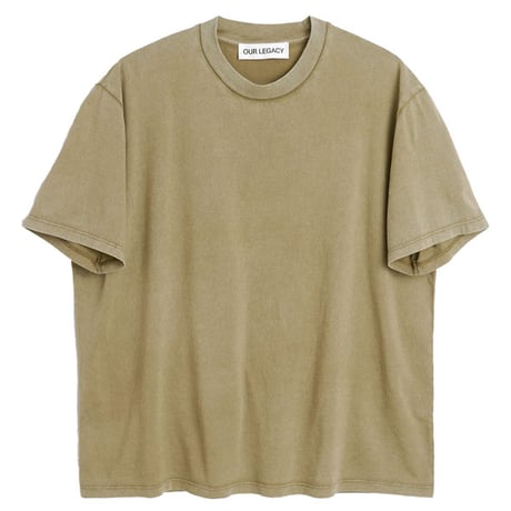 OUR LEGACY（アワー レガシー）"BOX T-SHIRT - Cavalry Olive Legacy Jersey"