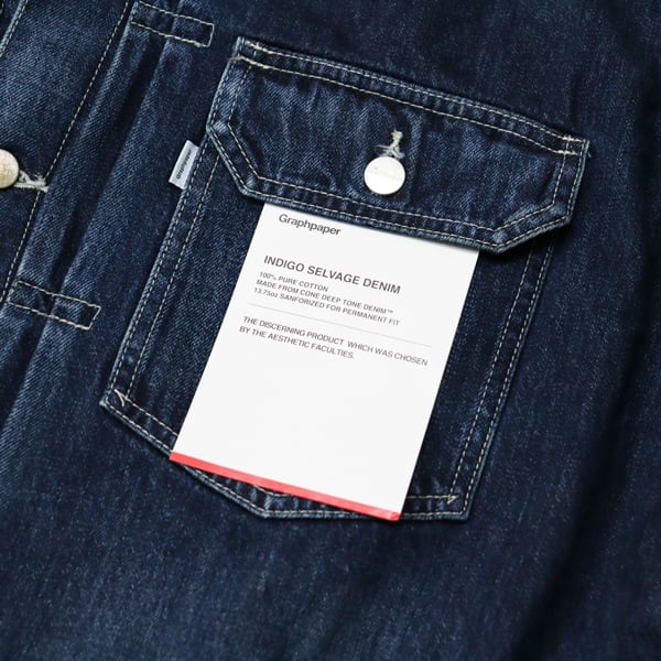 Graphpaper デニムジャケット　ダークフェイド　サイズ1 2024AW Graphpaper（グラフペーパー）】待望のデニムシリーズが到着