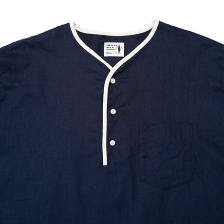HENLEY NECK DEPARTMENT（ヘンリーネック デパートメント）"Allen - NAVY COTTON LINEN"